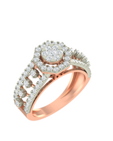 18K Gold & Diamond Ring For Women KRA10007
